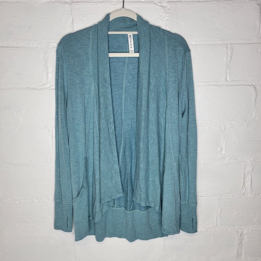 Athleta Women's XSP Petite Pranayama Restore Rib Wrap Blue